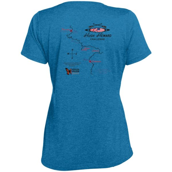 Hugh Heward Challenge Sport-Tek Ladies Heather Scoop Neck Performance Tee - Image 2
