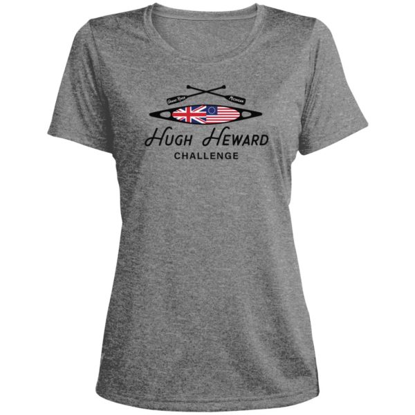 Hugh Heward Challenge Sport-Tek Ladies Heather Scoop Neck Performance Tee - Image 3