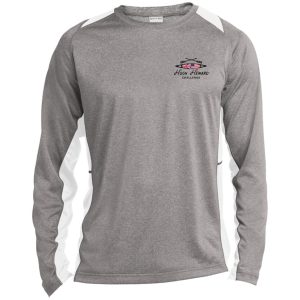 Sport-Tek Long Sleeve Heather Colorblock Performance Tee Left Chest